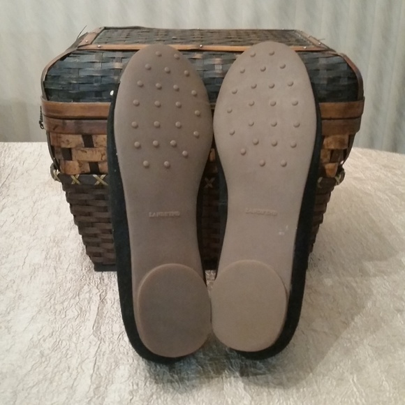 Lands' End Black Bow Ballet Flats - Picture 6 of 6